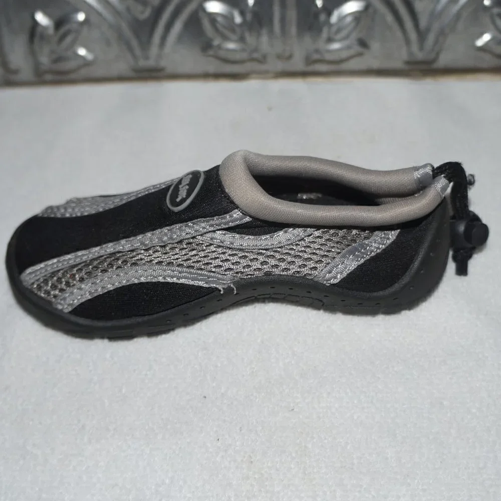 Kids Toddlers Sea Sox Size 10 Water Shoes Black Gray Mesh